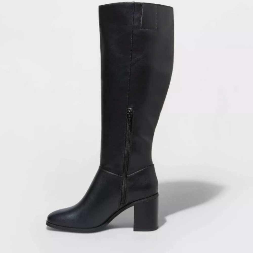 Joy Tall Block Heeled Boots (7.5) - Picture 2 of 8